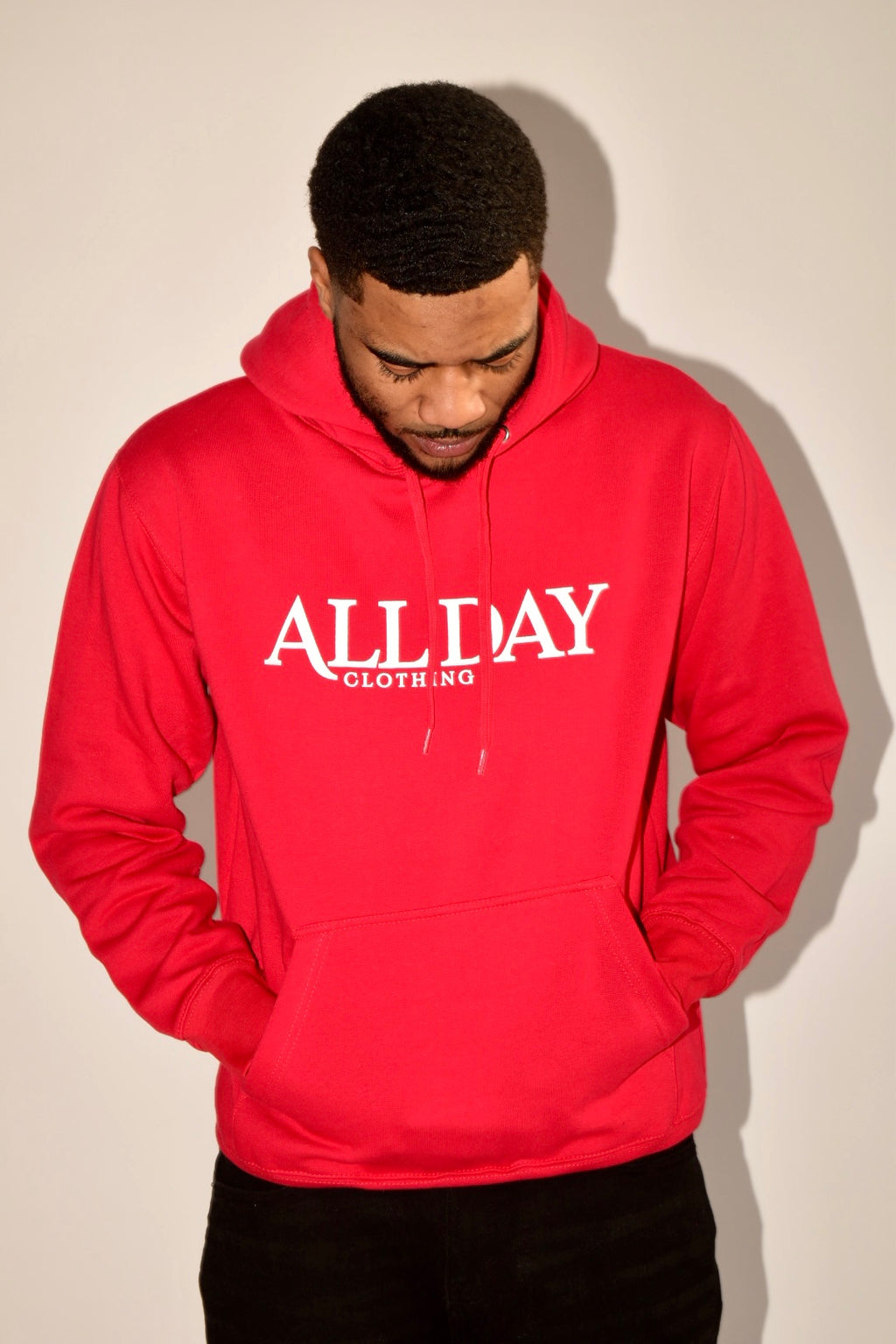 AOP Monogram Hoodie in Red